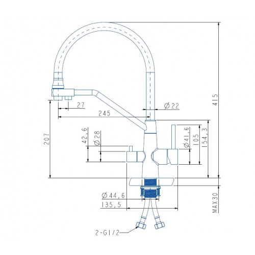 Смеситель ARFEKA Japeto (satin)