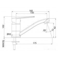 Смеситель Milardo Helic HELSBR0M01