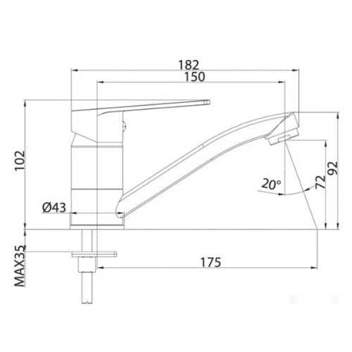 Смеситель Milardo Helic HELSBR0M01