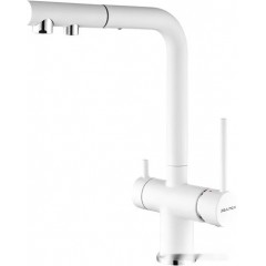 Смеситель Paulmark Serpentine SE213222-431 (белый матовый)