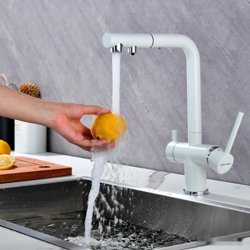 Смеситель Paulmark Serpentine SE213222-431 (белый матовый)