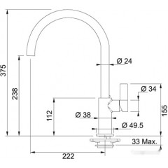 Смеситель Franke Ambient Fragranite (графит) [115.0296.781]