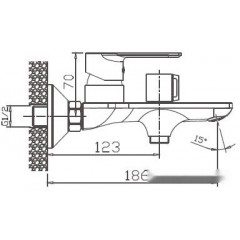 Смеситель Haiba HB60505 (хром)