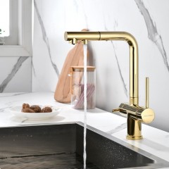 Смеситель Paulmark Serpentine SE213222-G (золото)