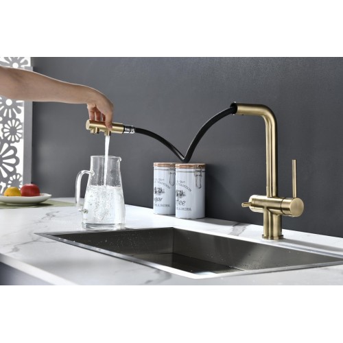 Смеситель Paulmark Serpentine SE213222-BR (бронза)