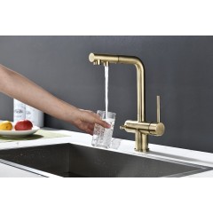 Смеситель Paulmark Serpentine SE213222-BR (бронза)