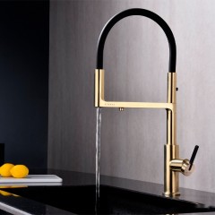 Смеситель Paulmark Tornado TO213402-SBG (светло брашированное золото)