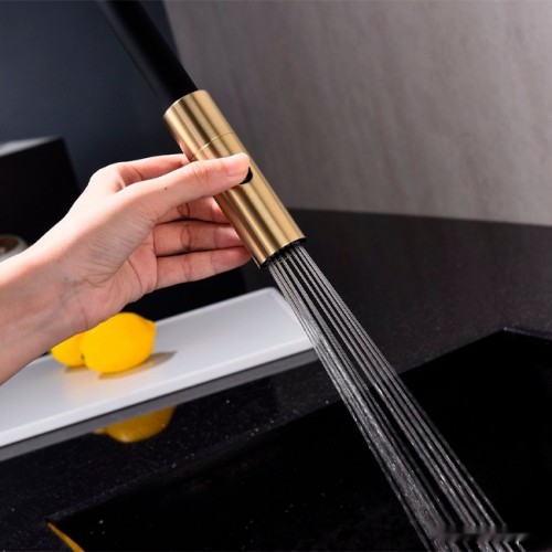 Смеситель Paulmark Tornado TO213402-SBG (светло брашированное золото)