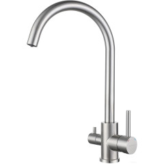 Смеситель GranFest Quarz GF-Z5420 (нержавеющая сталь)