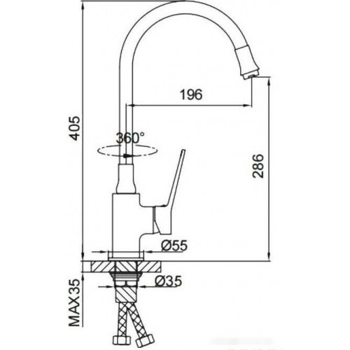 Смеситель Frap F4462-9