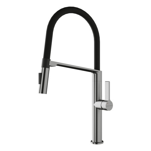 Смеситель Paulmark Barrel BA214029-BS (стальной)