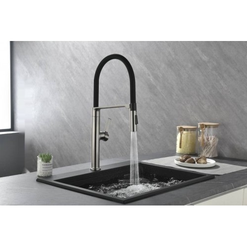 Смеситель Paulmark Barrel BA214029-BS (стальной)