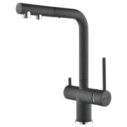 Смеситель Paulmark Serpentine SE213222-DG (серый/графит)