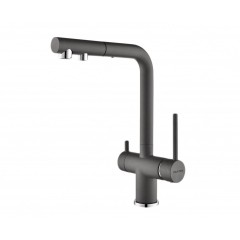 Смеситель Paulmark Serpentine SE213222-GRM (серый/серый металлик)