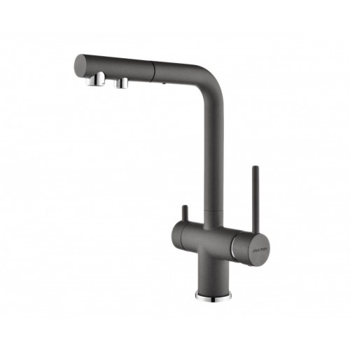 Смеситель Paulmark Serpentine SE213222-GRM (серый/серый металлик)