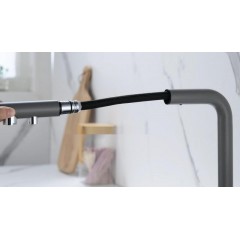 Смеситель Paulmark Serpentine SE213222-GRM (серый/серый металлик)