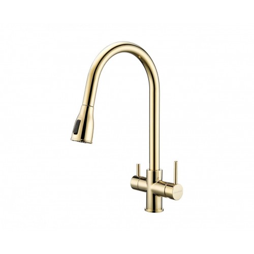 Смеситель Paulmark Lange La214212-SBG (золото/светлое брашированное золото)