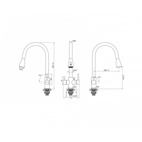 Смеситель Paulmark Lange La214212-SBG (золото/светлое брашированное золото)