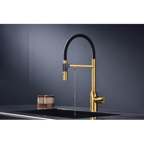 Смеситель Paulmark Magneto One Ma213188-BG (золото/брашированное золото)