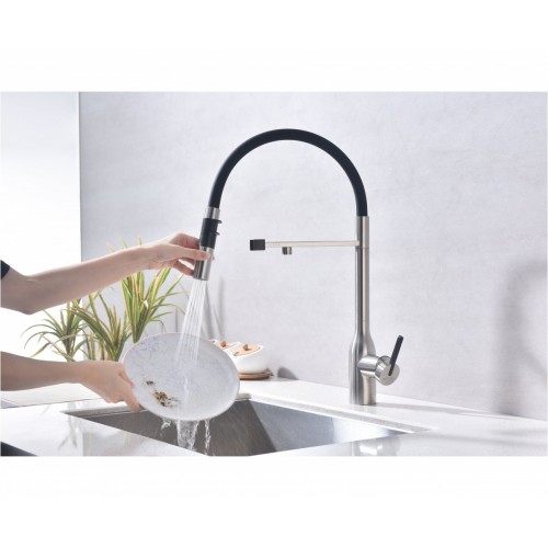 Смеситель Paulmark Magneto One Ma213188-BS (стальной/брашированная сталь)