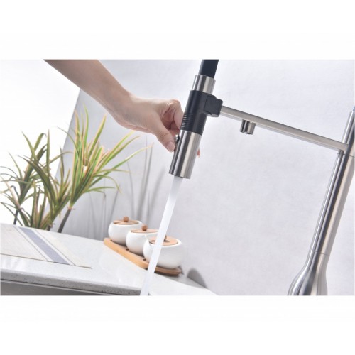 Смеситель Paulmark Magneto One Ma213188-BS (стальной/брашированная сталь)