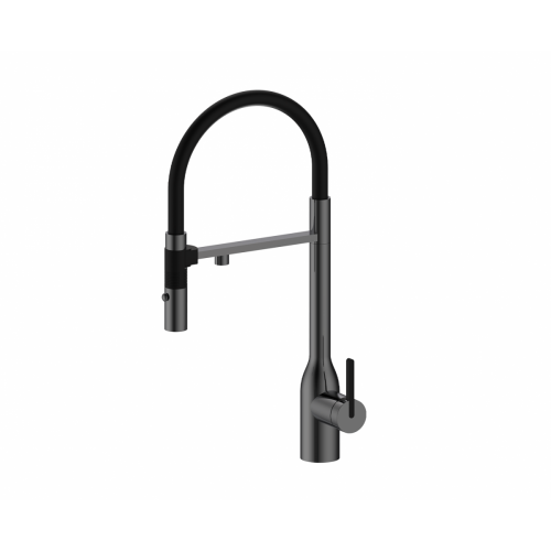 Смеситель Paulmark Magneto One Ma213188-GM (черный/вороненая сталь)