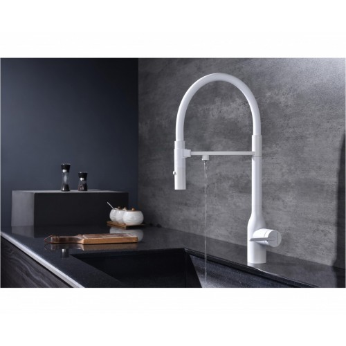 Смеситель Paulmark Magneto One Ma213188-WH (белый/белый матовый)