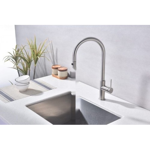 Смеситель Paulmark Galant Ga213077-BS (стальной/нержавеющая сталь)