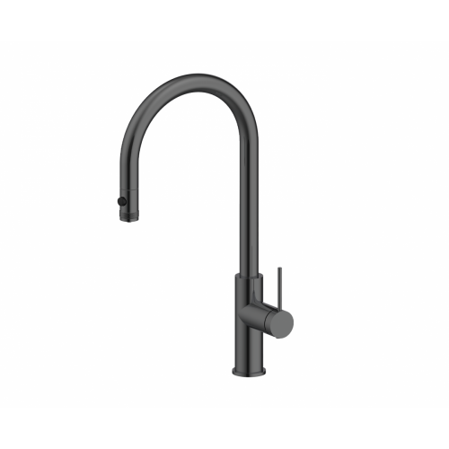 Смеситель Paulmark Galant Ga213077-GM (черный/вороненая сталь)