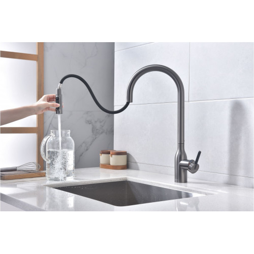 Смеситель Paulmark Iniversal Un213880-BS (стальной/нержавеющая сталь)