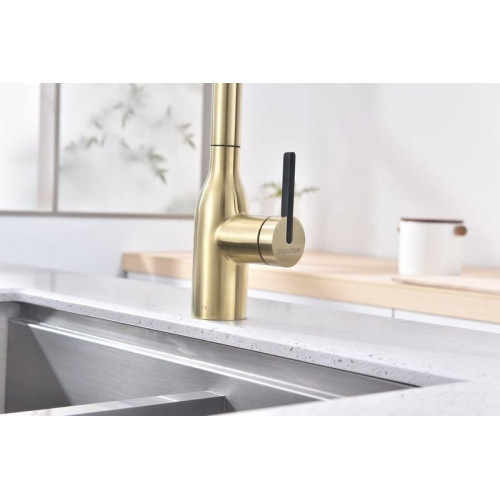 Смеситель Paulmark Iniversal Un213880-SBG (золото/светлое брашированное золото)