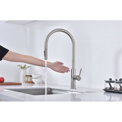 Смеситель Paulmark Senso Se215180-BS (стальной/нержавеющая сталь)