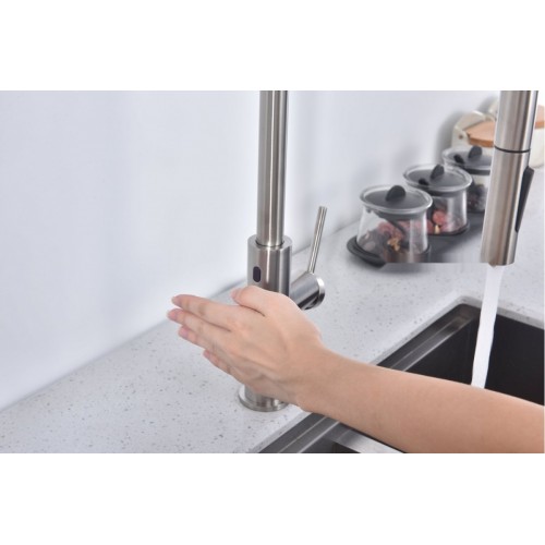 Смеситель Paulmark Senso Se215180-BS (стальной/нержавеющая сталь)