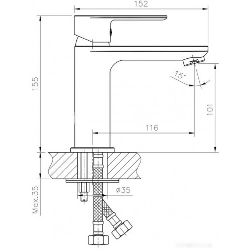 Смеситель Haiba HB10505-3