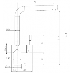 Смеситель Zorg Titan Premium (satin)
