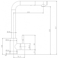 Смеситель Zorg Mars Premium PVD (satin)