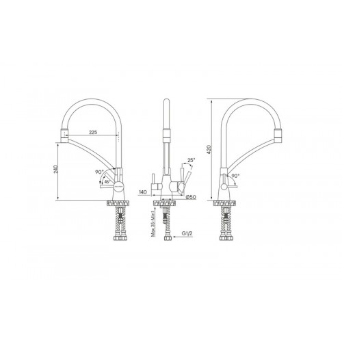 Смеситель Paulmark Siegen Si213111-SBG (золото/светлое брашированное золото)