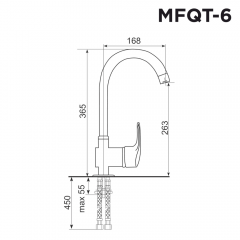 Смеситель Maunfeld MFQT-6BG (бежевый)