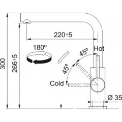 Смеситель Franke Smart Glenda 115.0706.985
