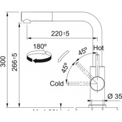 Смеситель Franke Smart Glenda 115.0706.986