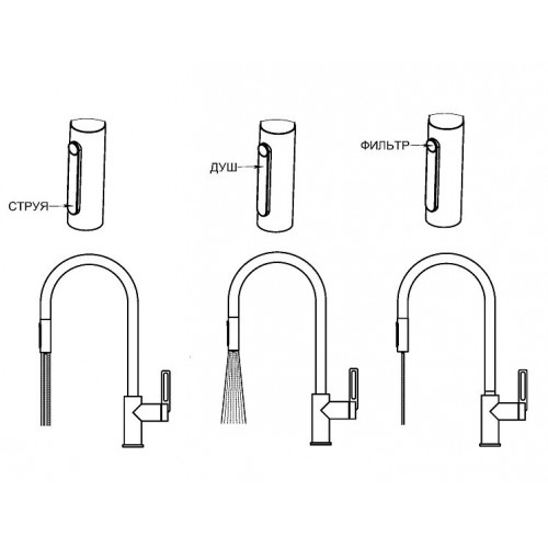 Смеситель Granula 8168 (черный)