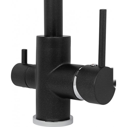 Смеситель Zorg Akvaduo Premium Brass black metallic