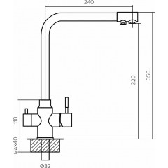 Смеситель Polygran Вега (кремовый 327)