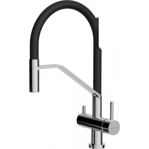 Смеситель Omoikiri Akeno C-BL (хром/черный)