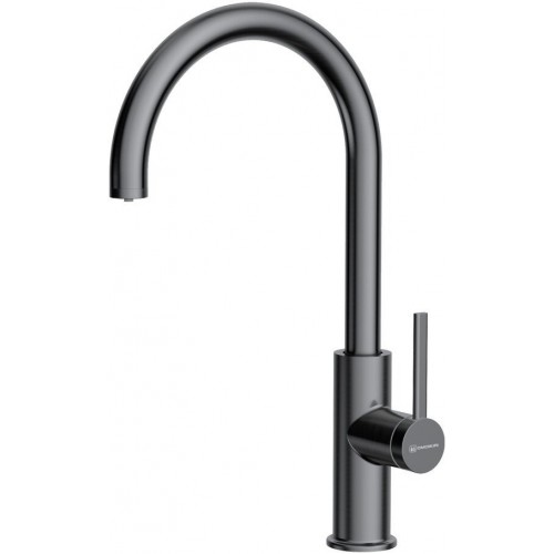 Смеситель Omoikiri Okawa 2 Plus-GM (вороненая сталь)