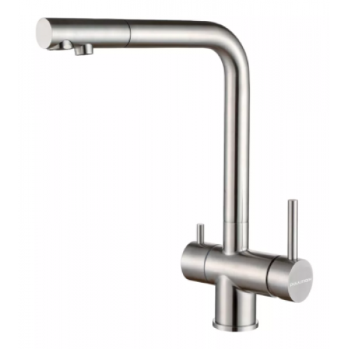 Смеситель Paulmark Skalen Sk213020-BS, брашированная сталь