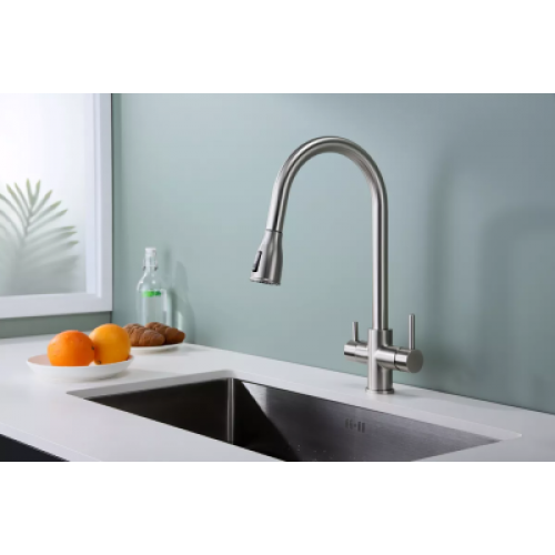 Смеситель Paulmark LANGE La214212-BS, брашированная сталь