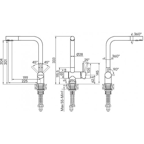 Смеситель Paulmark Skalen Sk213020-LG (светлое золото)