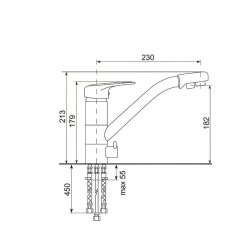 Смеситель Ulgran Quartz UQ-010-02 (лен)