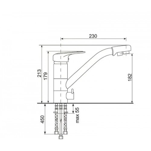 Смеситель Ulgran Quartz UQ-010-02 (лен)